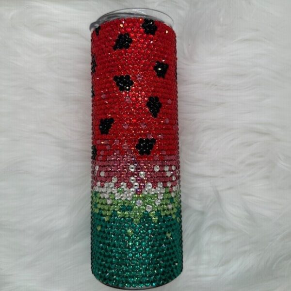 Watermelon- Clear Rhinestones